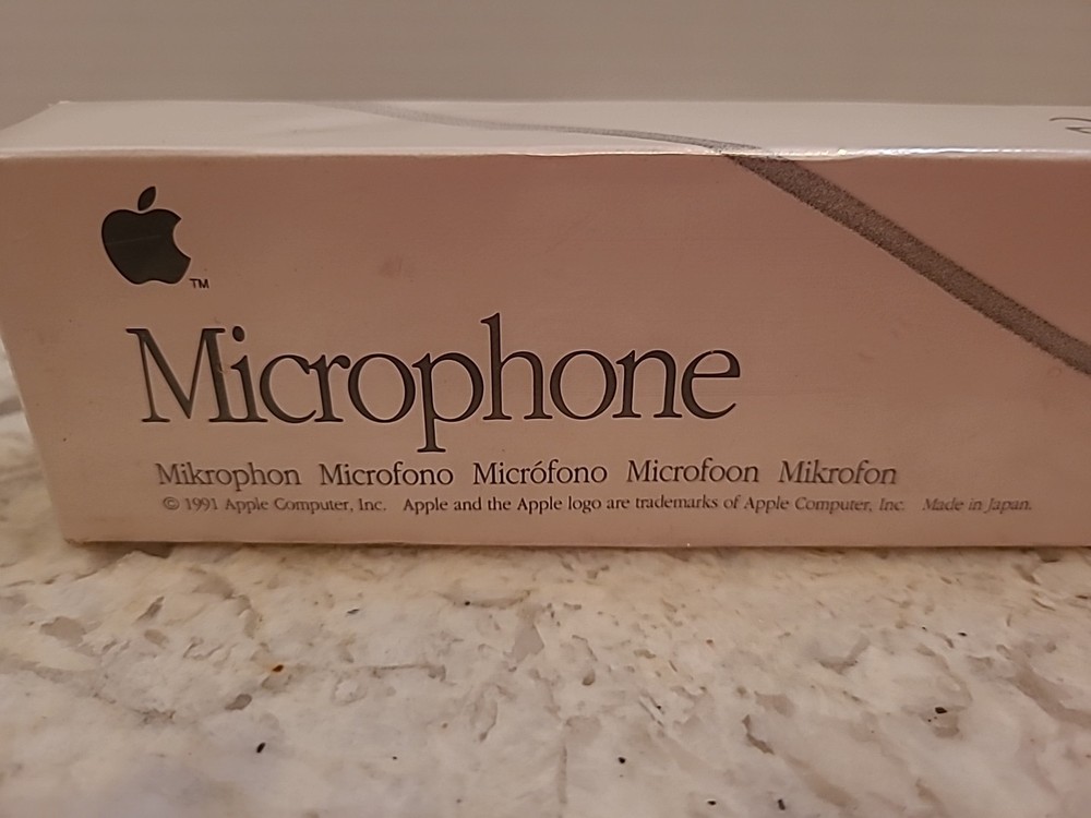 Vintage 1991 Apple Desktop Microphone for Macintosh Computers SEALED NOS
