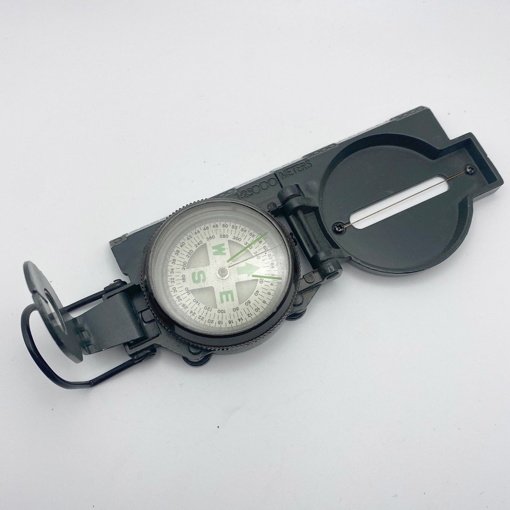 US Military Hunter Green Lensatic Compass - Working