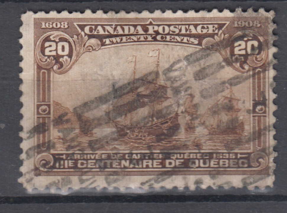Canada Scott #103  20 cent Cartier's Arrival "Quebec Tercentenary"