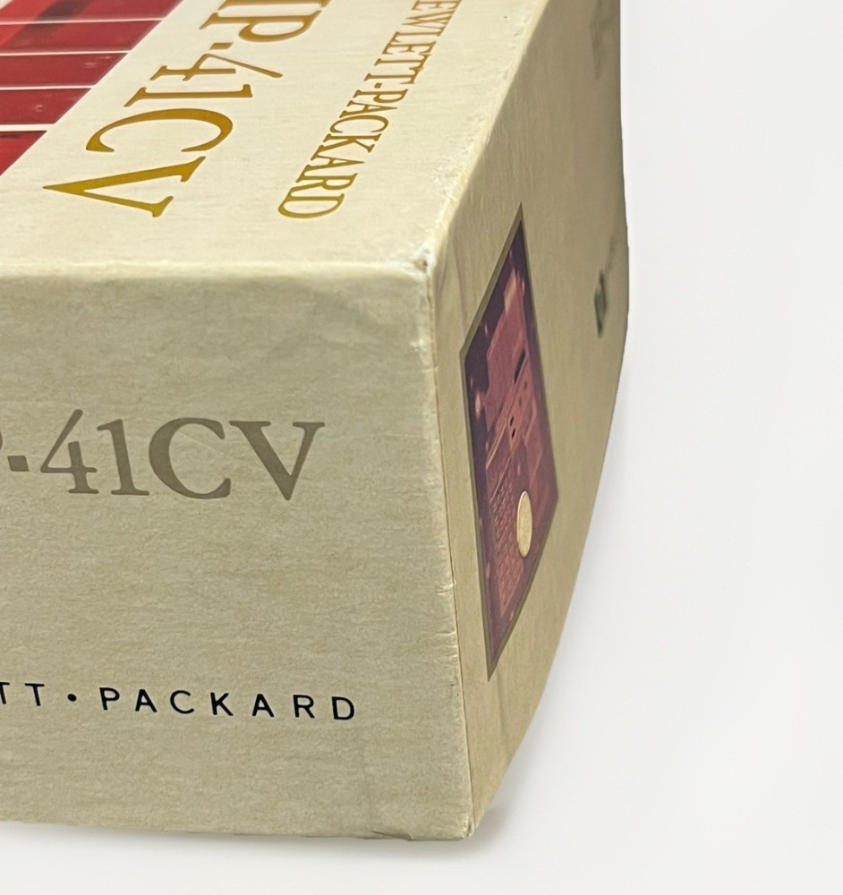 Box For Hewlett Packard HP 41CV calculator Excellent Condition