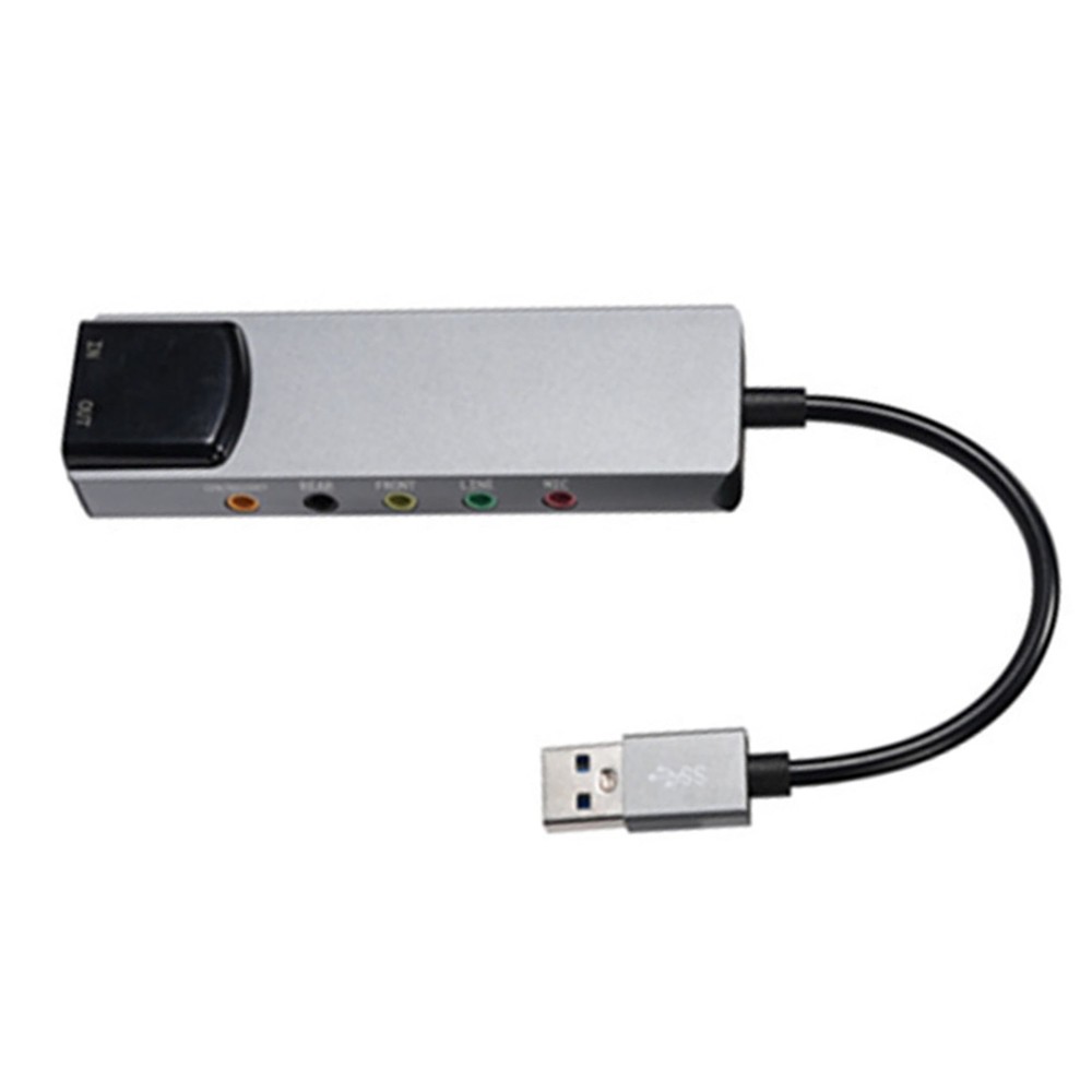 USB Sound Card 5.1 Channel External Multi-Function Audio Card SPDIF Optical
