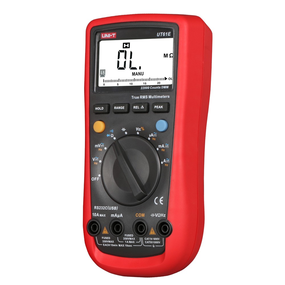 UT61E True RMS Digital Multimeter Peak Meter PC Connect AC DC Voltage Tester