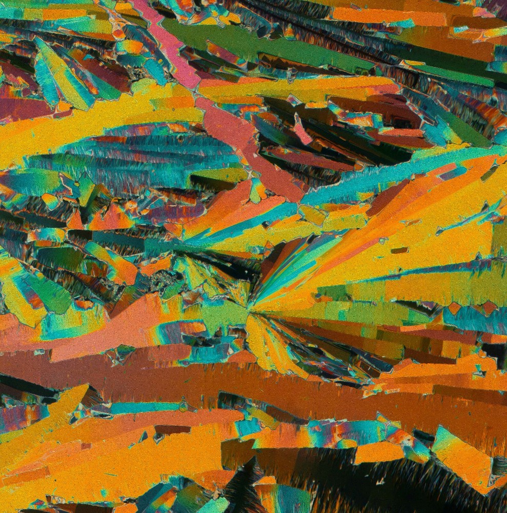 Microscope slide for polarization, Phenyl Salicylate