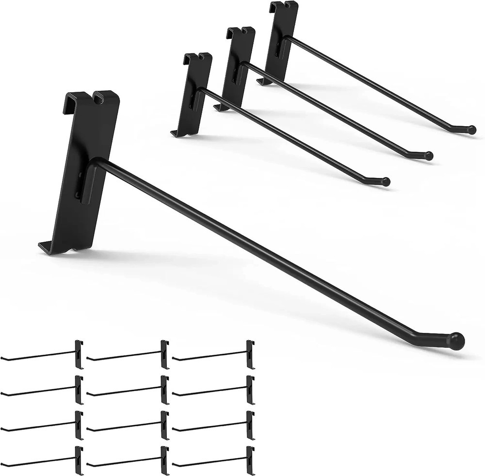 32 Pack 8 Inch Gridwall Peg Hooks Panel Display Hooks Hangers for Retail Shop