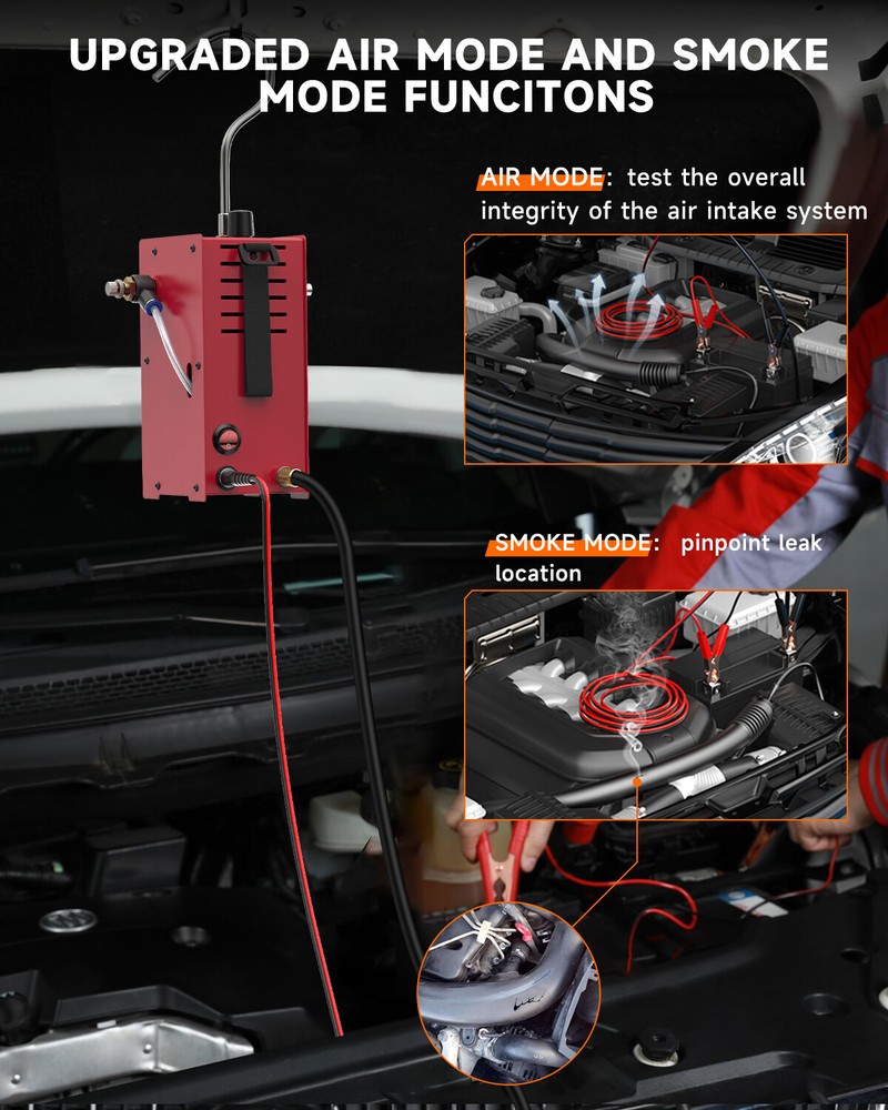 Automotive Leak Detector EVAP Vacuum Smoke Machine Pipe System Diagnostic Tool
