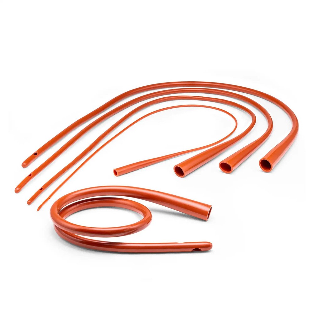 Red Rubber Feeding Tube