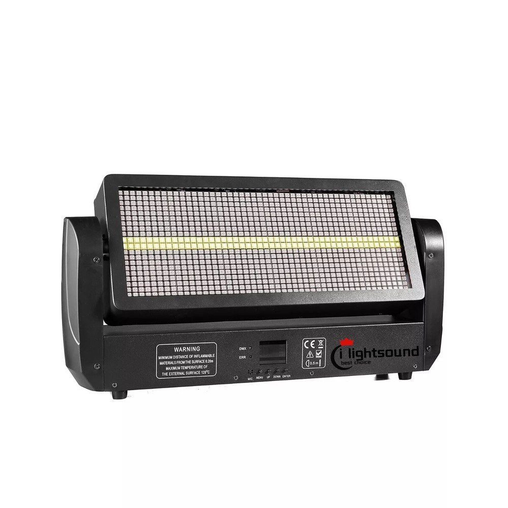 2x300W Strobe Light LED Moving Head Wash Effect 12+12 segment stroboscopic panel