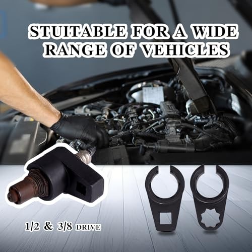 5-Piece Forged O2 Oxygen Sensor Socket & Thread Chaser Set – Automotive Tool