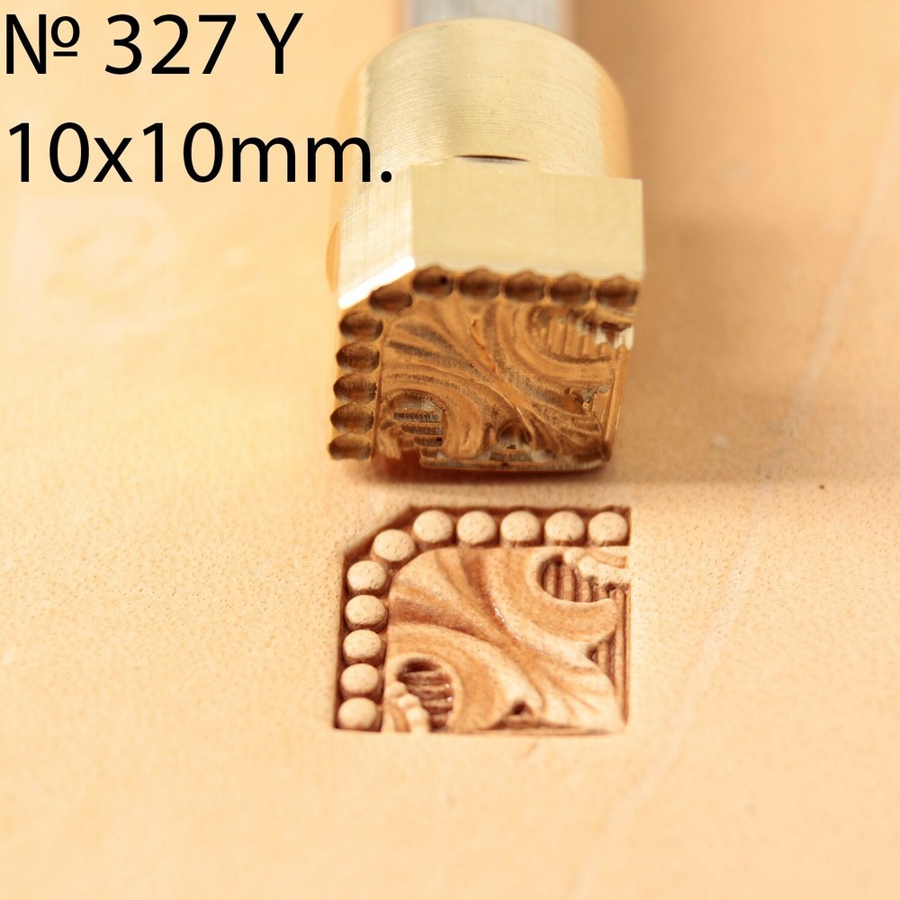 Leather stamp tool crafting crafts brass saddle making stamps #327Y