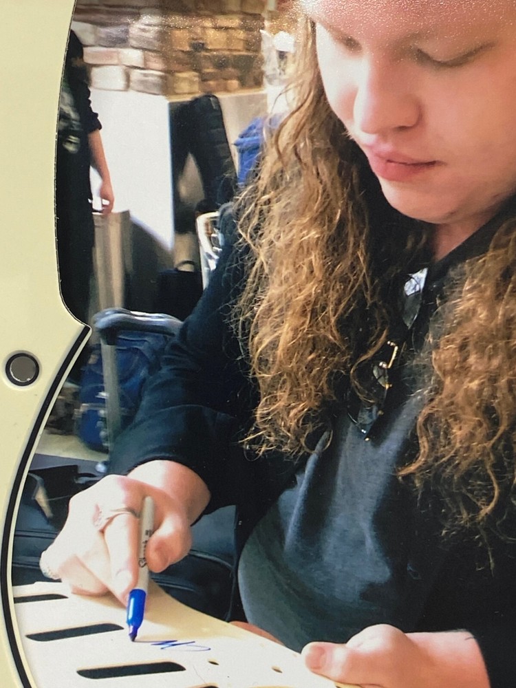 MARCUS KING STRATOCASTER SIGNED AUTOGRAPHED GUITAR PICK GUARD-BECKETT BAS COA