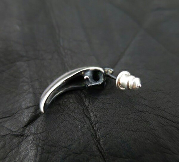 K-SMITH Eagle Claw Stud Earring 23mm Single Piece Silver 925
