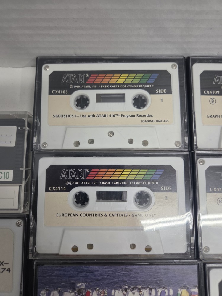 Vintage Atari Program Cassette Lot