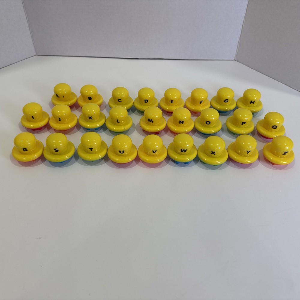 Play-Doh Shape & Learn Letters & Language COMPLETE Set•Alphabet Stamps, Pre-K