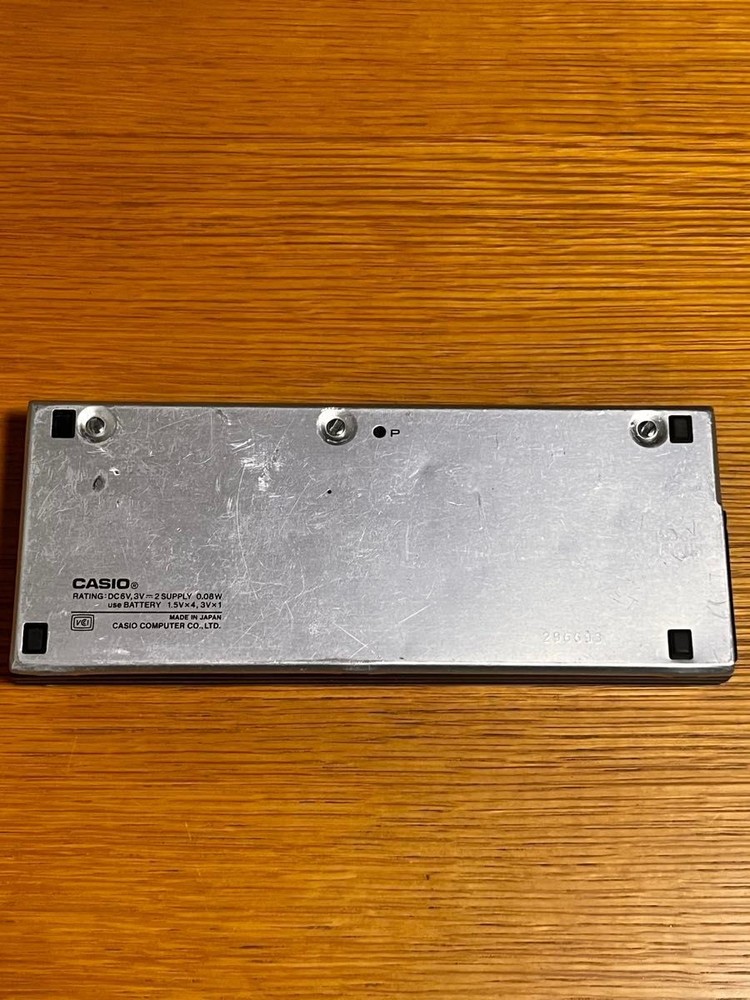 CASIO VX-4 mini Pocket Personal Computer Calculator Tested AA Battery Replaced.