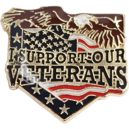 I Support Our Veterans Lapel Pin 995406