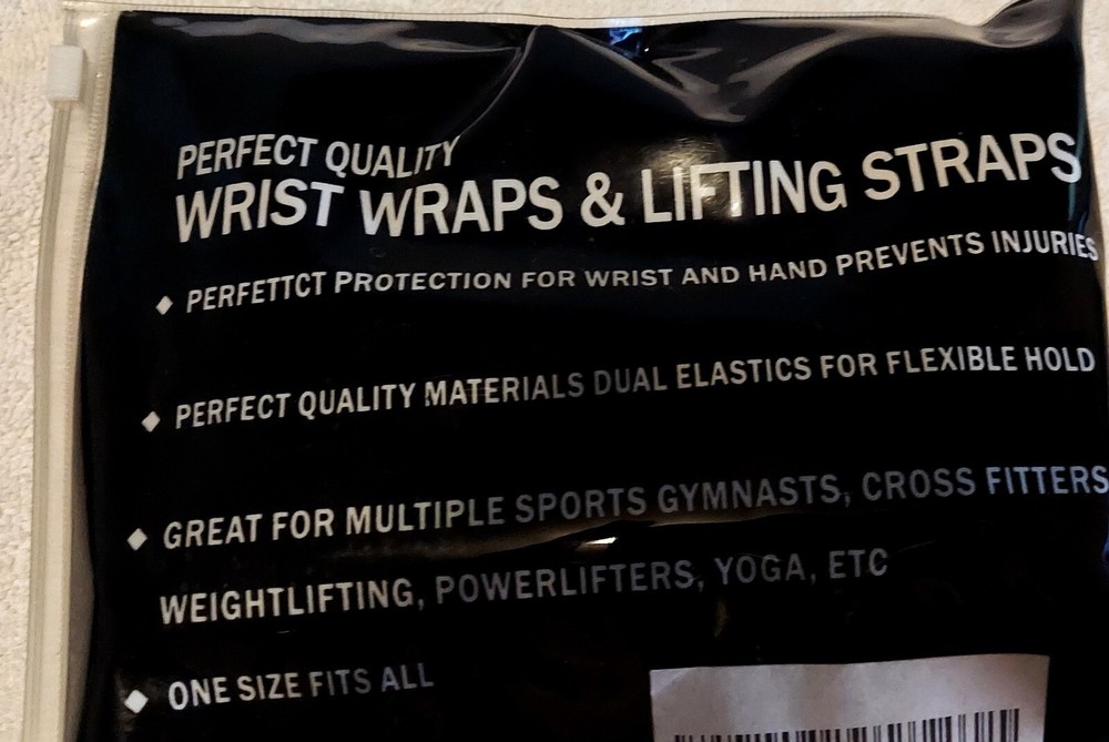 PUNCHS STEEL WRIST WRAP & LIFTING STRAPS BLACK