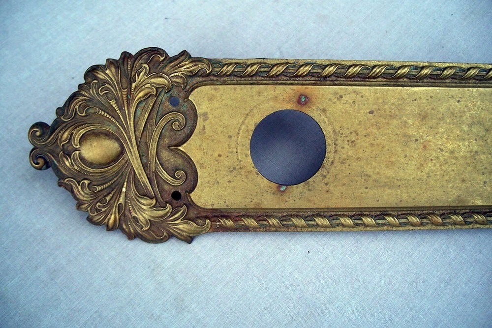 Large Brass Door Handle, Thumb Latch