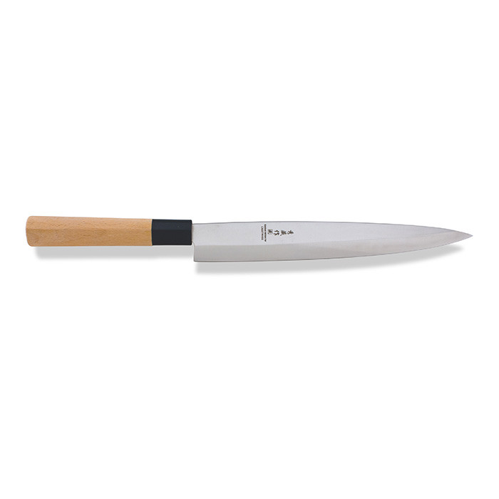 Asian Knife  10" Sashimi Knife, Wood Handle