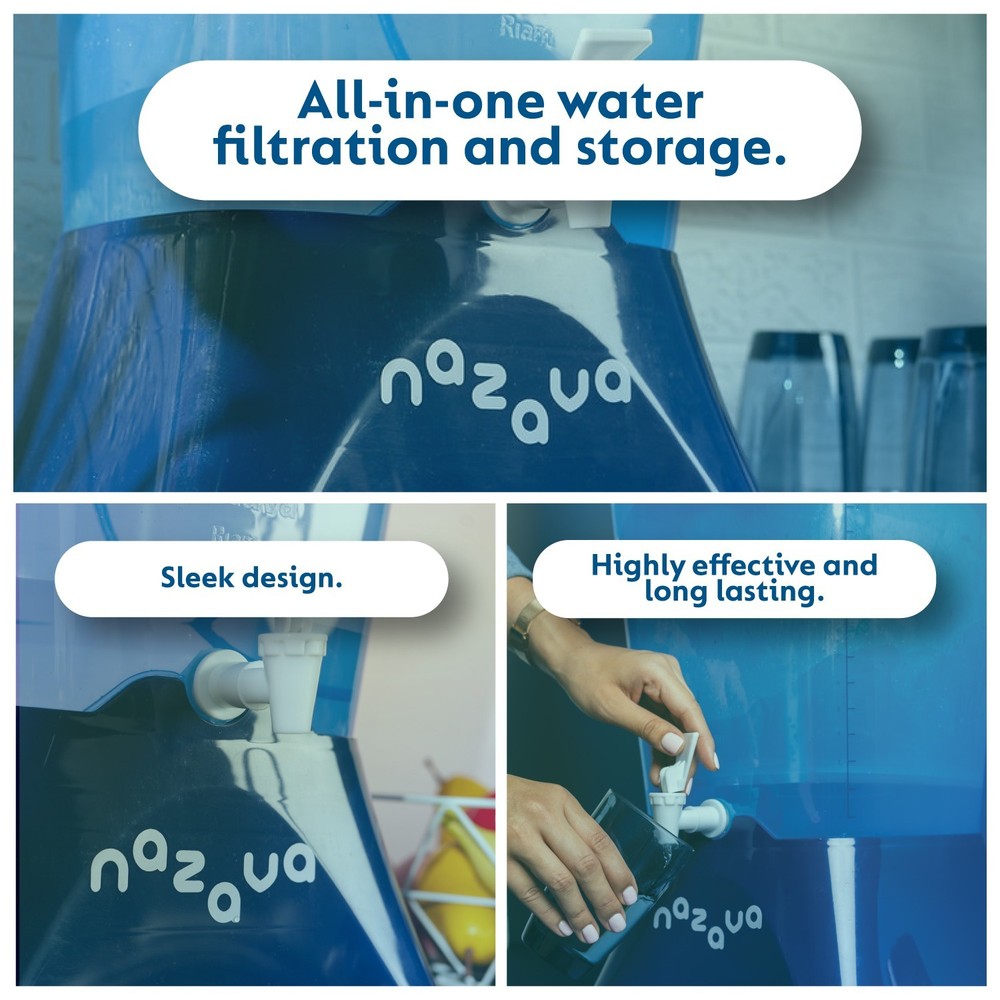 Nazava Gravity Fed Water Filter Dispenser and Water Filter Countertop Unit