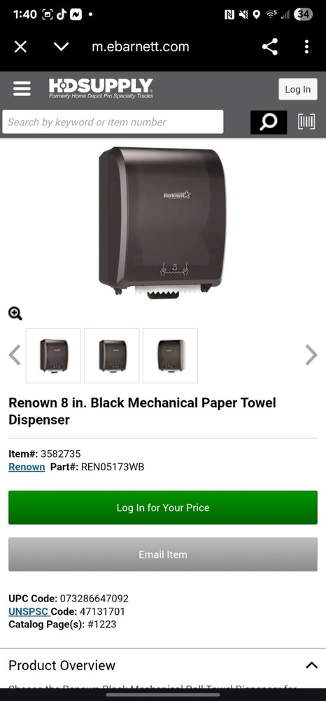 Automatic Paper Towel Dispenser $50 Includes Free Shipping.