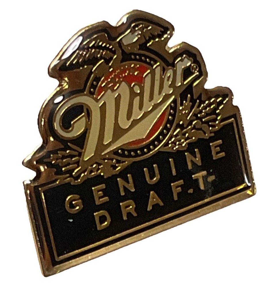 Miller Genuine Draft Beer Advertising Pin DA4