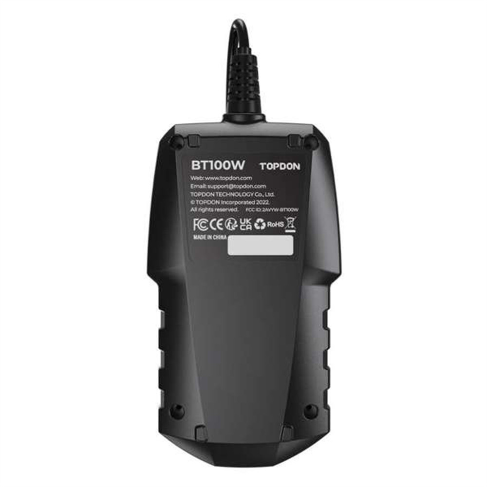 Topdon BT100W - Bluetooth 12V Battery & System Tester