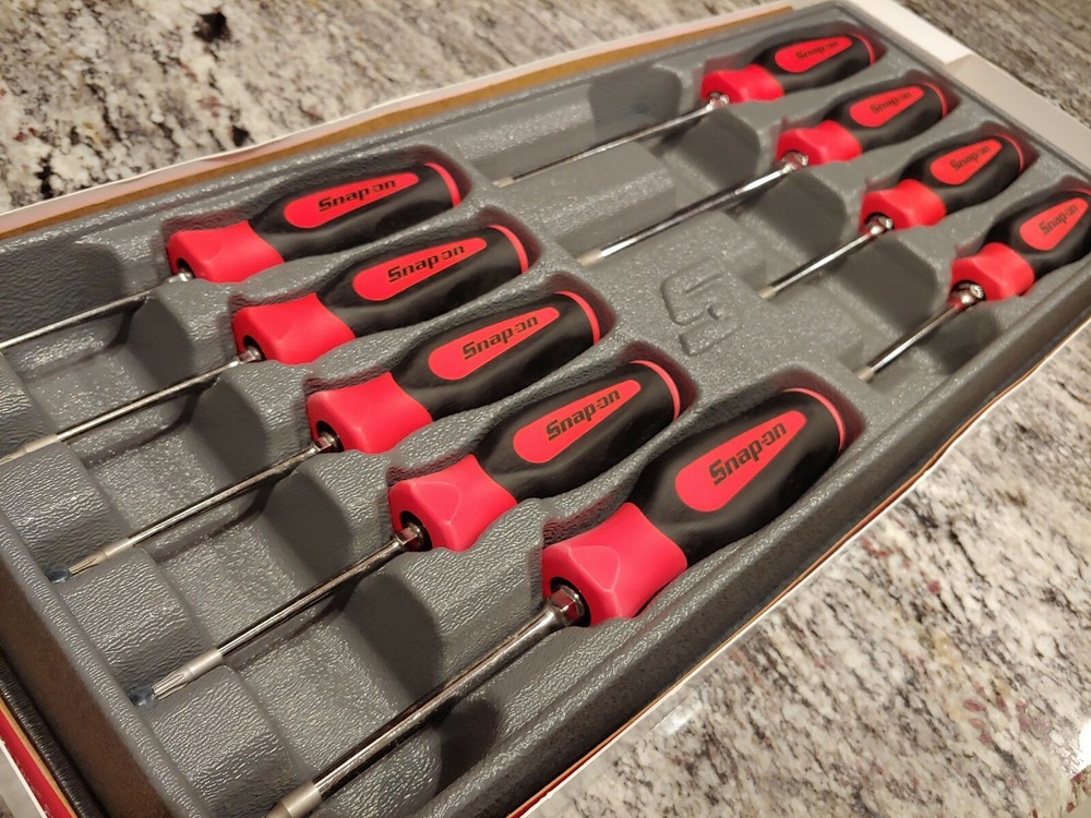 Snapon Tools 9pc Instinct Torx Screwdriver Set - RED