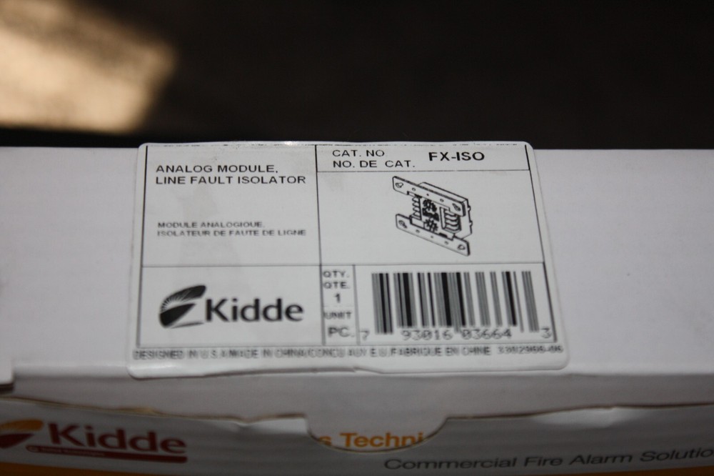KIDDE FX-ISO INPUT/OUTPUT MODULE BRAND NEW IN BOX LINE FAULT ISOLATOR