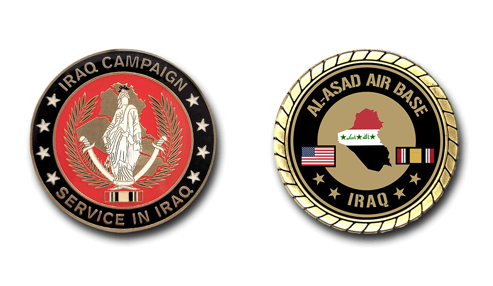 Al Asad Air Base Iraq Service Challenge Coin