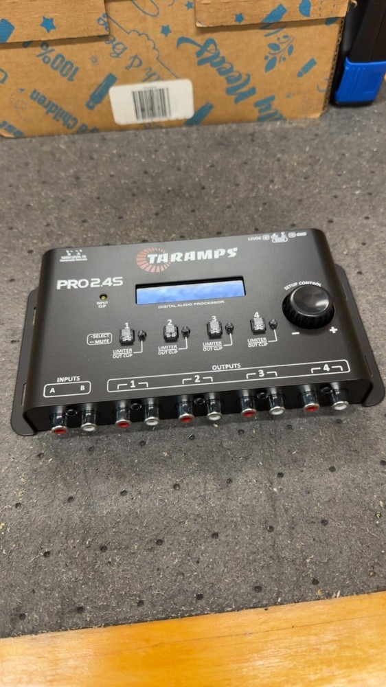 Taramps Pro 2.4S DSP Crossover Full Digital Signal Processor & 15-Band Equalizer