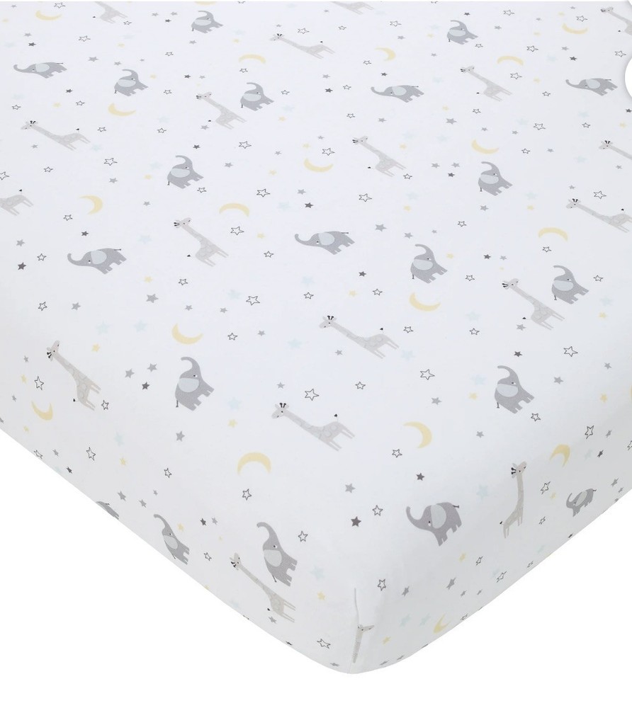 Parent's Choice Celestial 3 Piece Crib Bedding Set, Grey, Elephant, Sloth