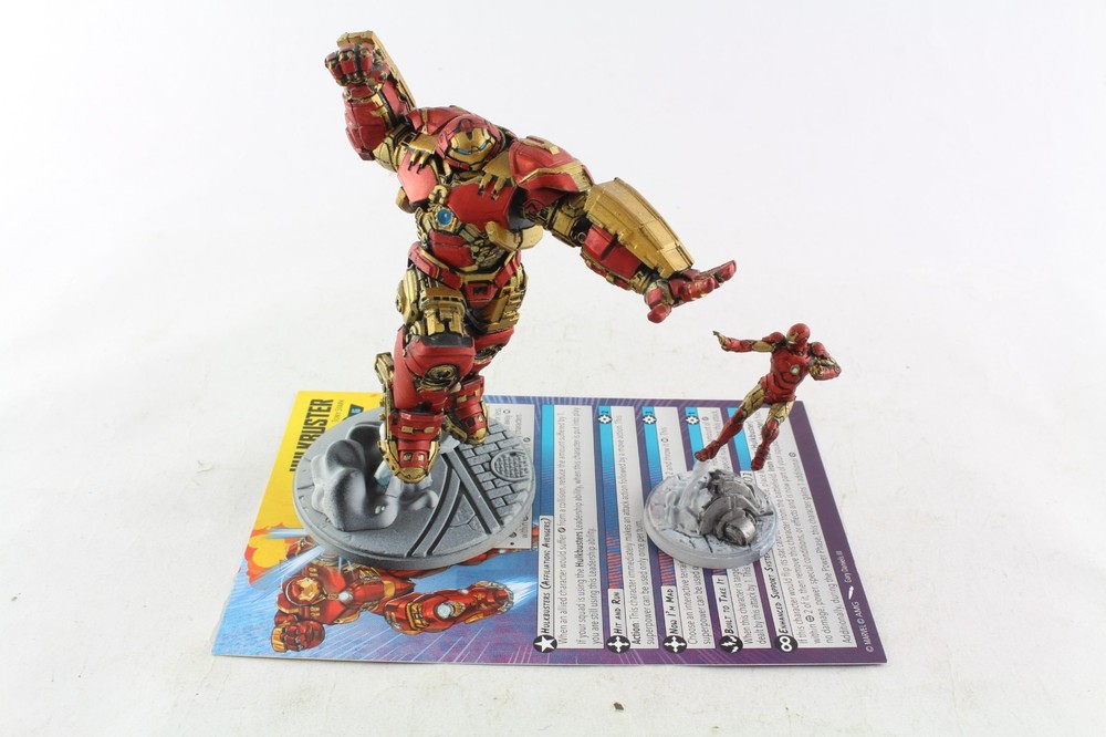 Marvel Crisis Protocol Board Game Figure Painted Hulkbuster Iron Man Figure