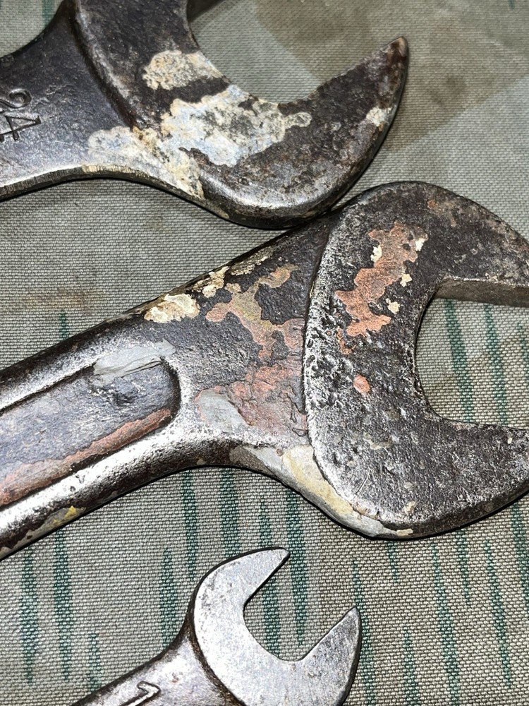 Original WW2 German Pioneer Tools Wrenches Marked VBW 39 Chrom-Vanadium