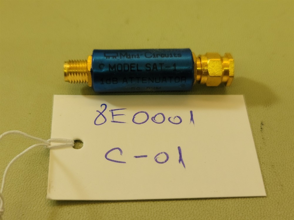 Mini-Circuits SAT-1 , 1dB Attenuator , 50 Ohm/Ω , DC-1500MHz