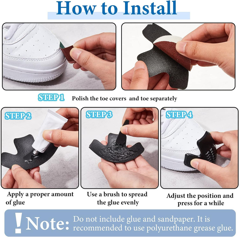 Bencailor Boot Toe Protectors Work Boot Guards Shoe Toe Cap Work Shoe Cover for