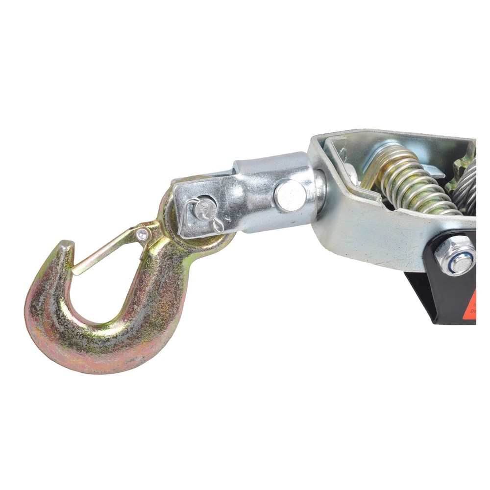 4 Ton 2 Hook Ratchet Come Along Puller & 2'' X 36" Axle Tie Down Strap w/ D Ring