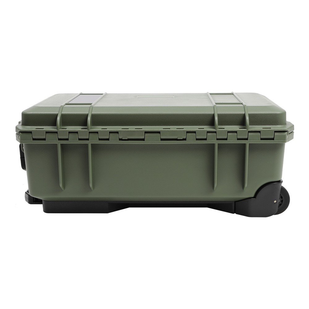 22" Camera Hard Case Protective Roller Camera Carrying Case Waterproof W/ Foams