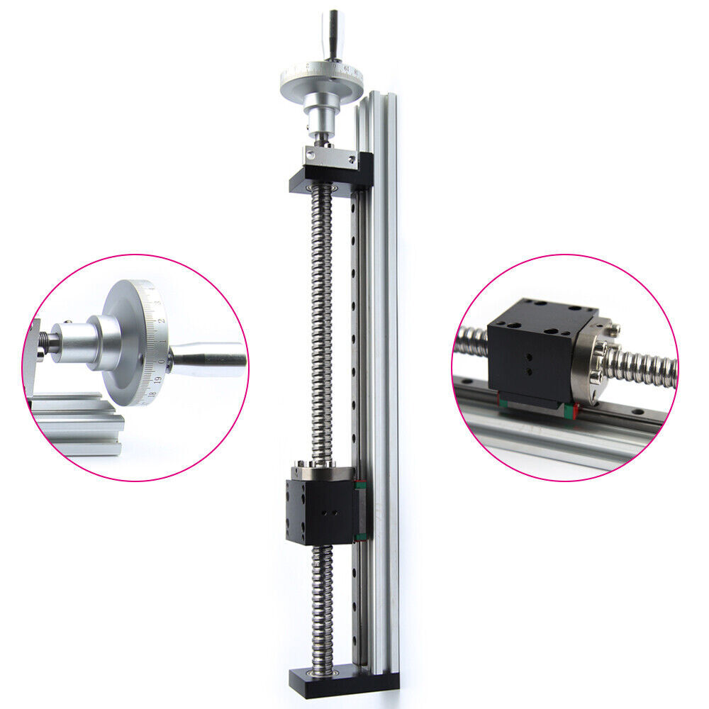 Manual Linear Rail Guide Slide Stage Actuator Ball Screw Motion Table& Handwheel