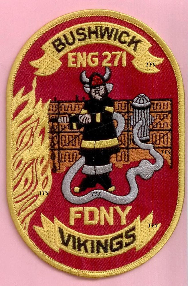 New York City Fire Dept Engine 271 Patch - Vikings