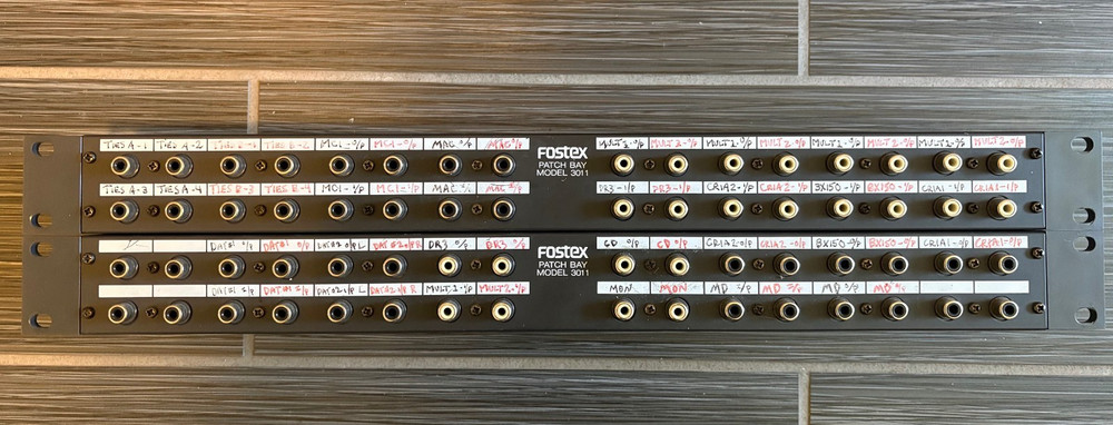 Fostex MODEL 3011 PATCH BAY - 2 Patch Bays