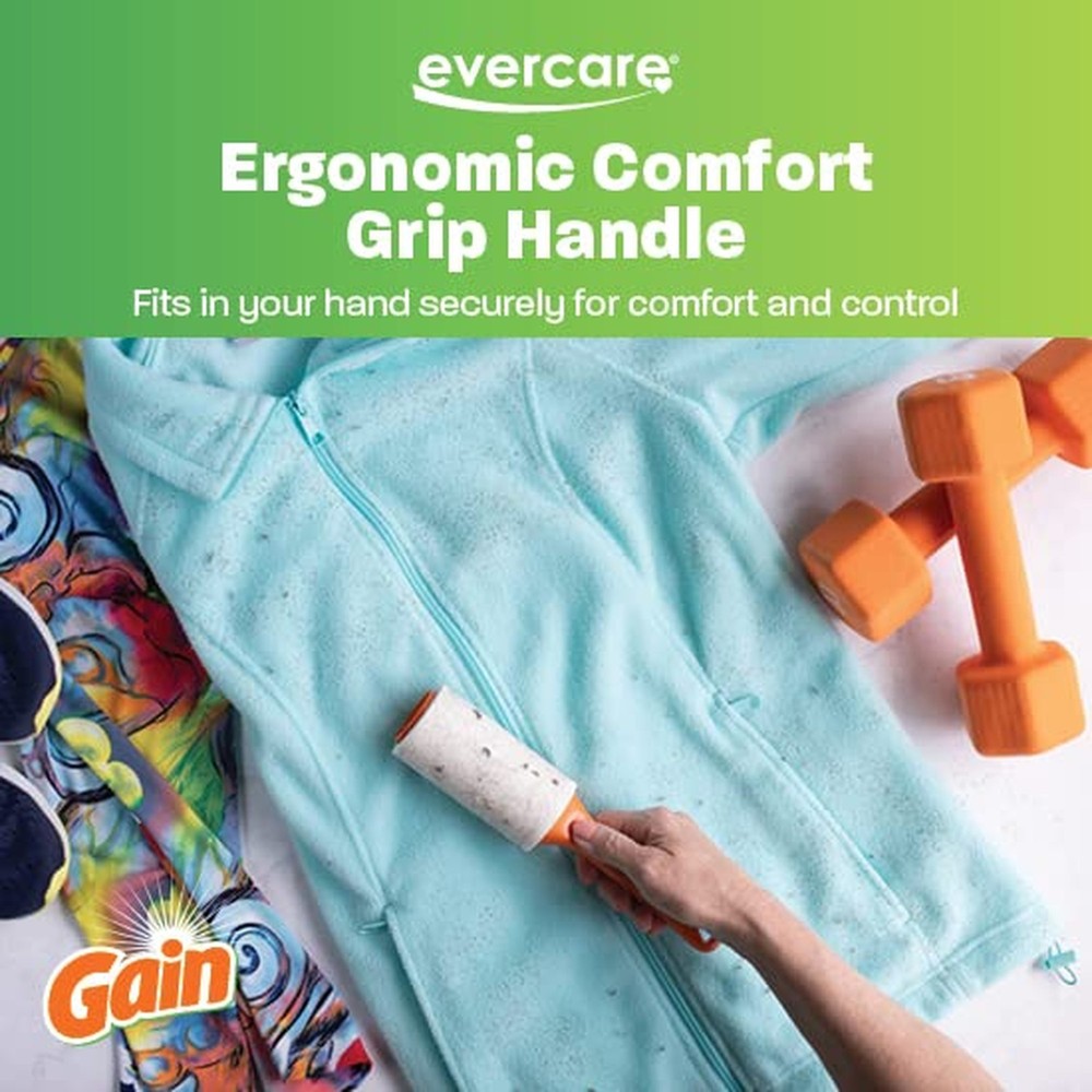 Evercare Gain Scented All-Purpose Lint Roller Value Pack with 2 Lint Rollers ...