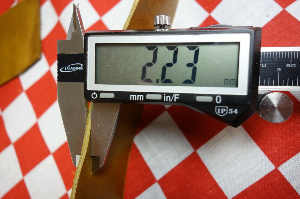 HORWEEN BUTTERSCOTCH CAVALIER 5.5 oz. LEATHER STRAPS, SELECT YOUR SIZE.