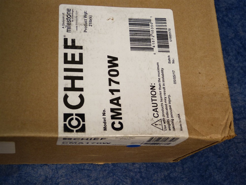 Chief CMA170W CPU Enclosure Pipe-Mount Accessory, White (Q32)