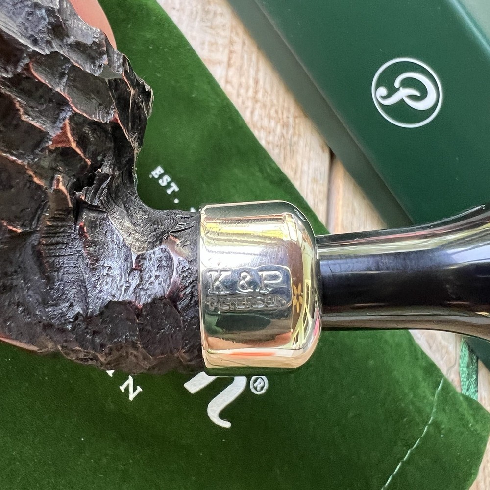 Peterson System Standard Rusticated Bent Apple (303) FISHTAIL Pipe