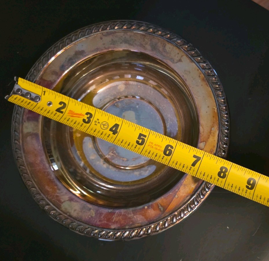 Wallace Silver Plated Baroque Bowl 8-inch