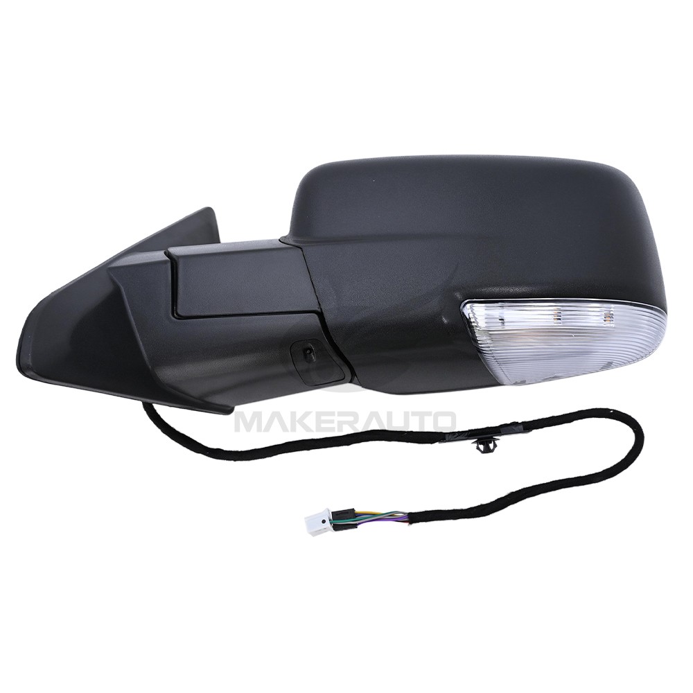 Mirror Left For Dodge Ram 1500 2013-2019 Power Fold+Heated+Temp Sensor Mirror