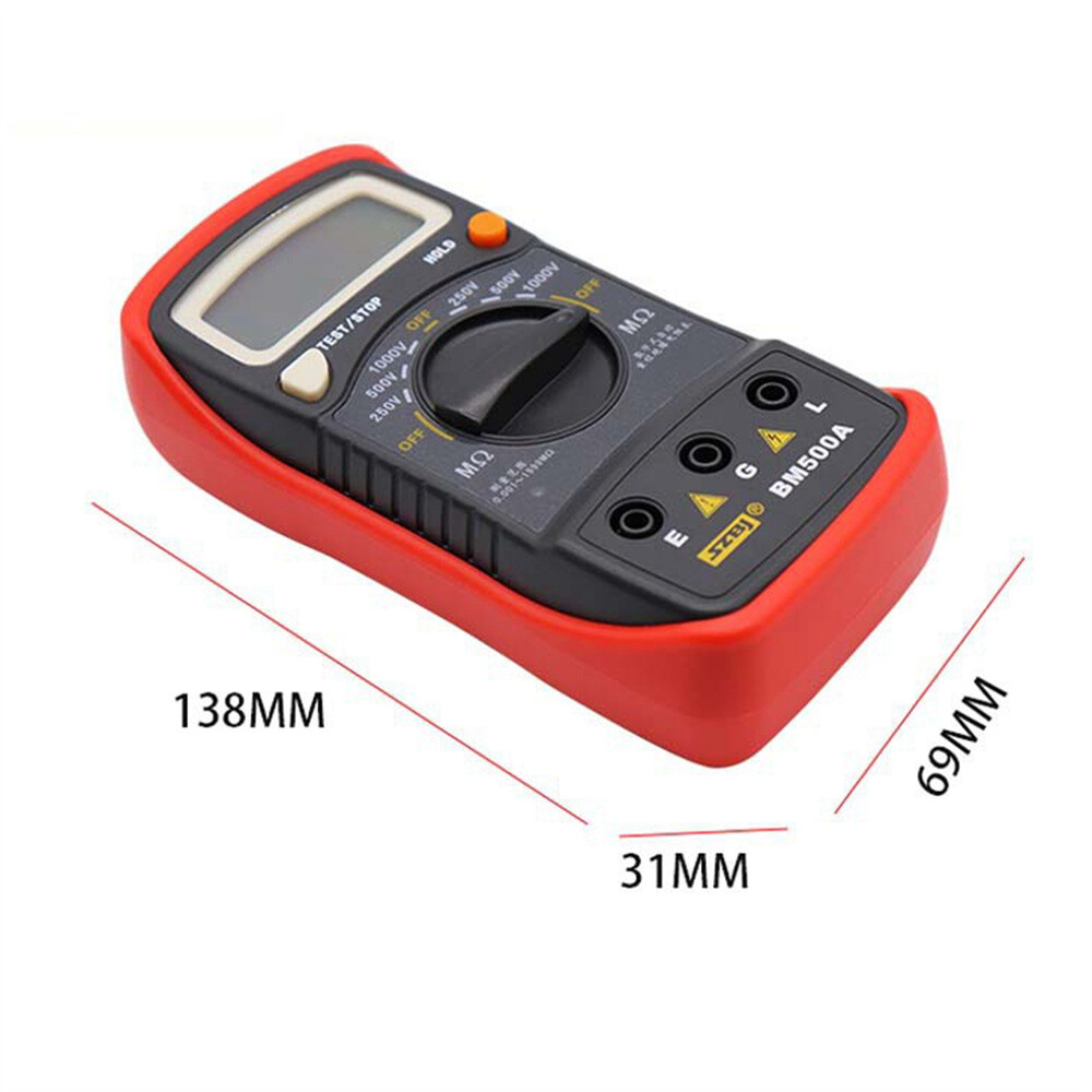 LCD Digital Insulation Resistance Tester Meter Pocket Digital Multi Meter