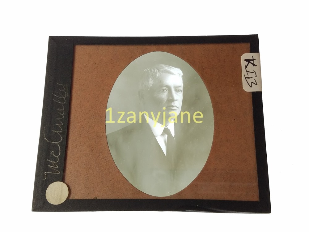 KIB Glass Magic Lantern Slide Photo POTRAIT MCANALLY