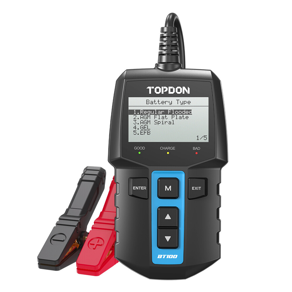 2026 TOPDON BT100 Car Battery Tester 12V Load Tester Charging System Analyzer