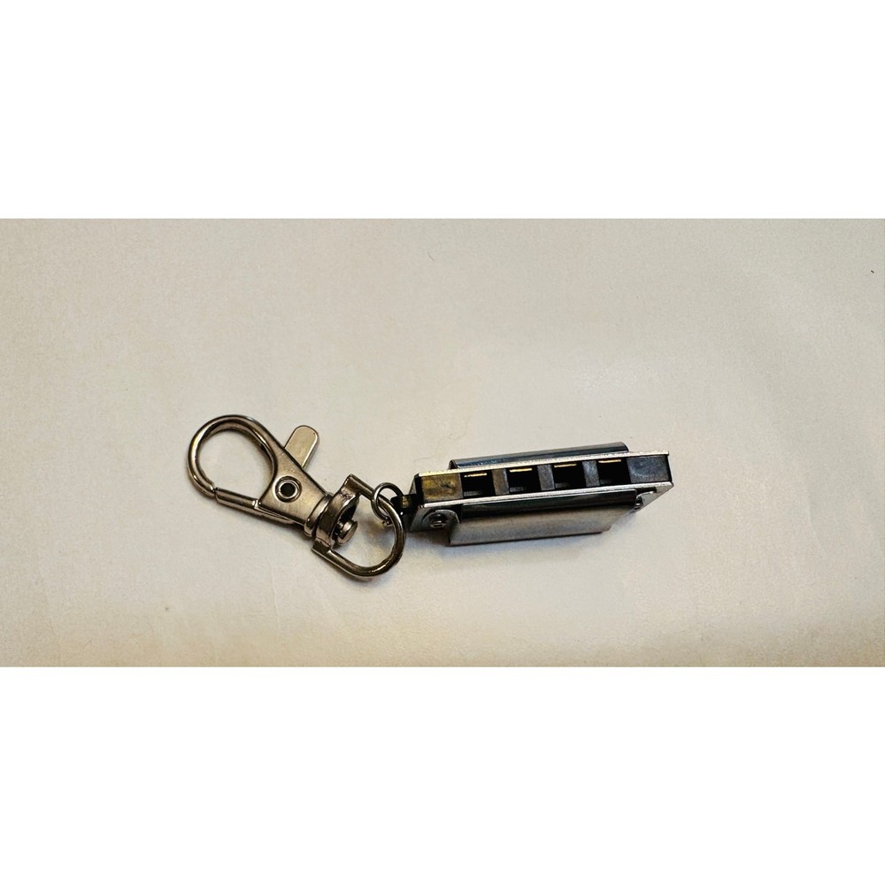 Mini Metal Harmonica Keychain